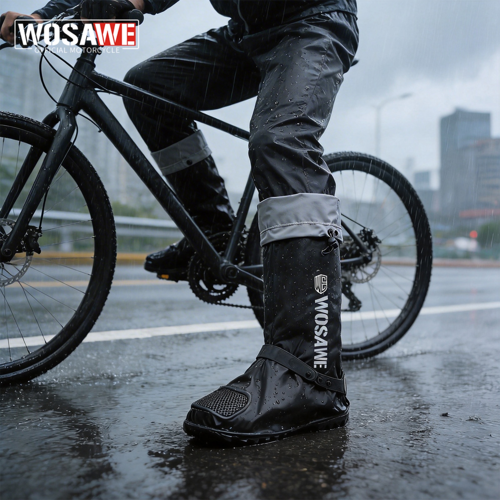 Cycling Commute Shoes - WOSAWE WOSAWE Waterproof Rain Boot Covers