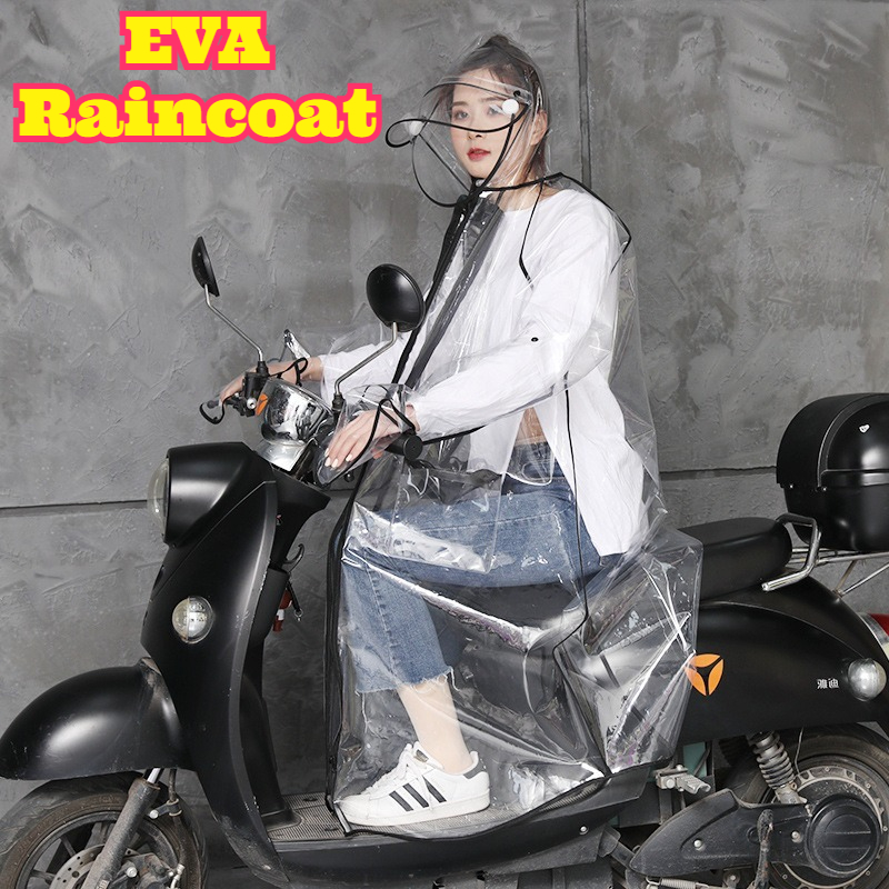 Transparent EVA Rain Poncho Ho - Cycling Commute In Rain recensione e prezzo