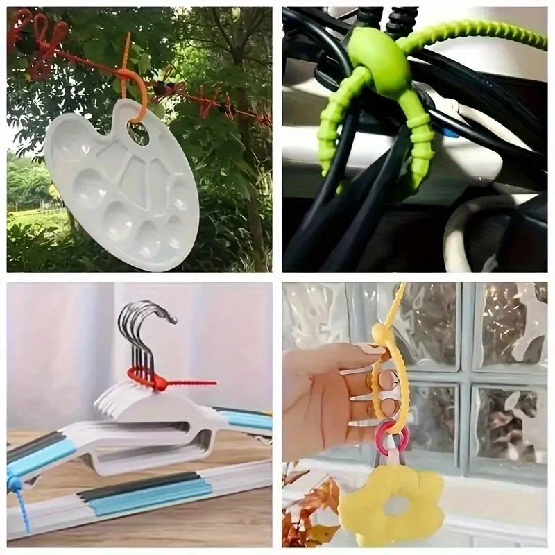 10pcs Silicone Cable Ties - Re - Cable Lock Flexible recensione e prezzo