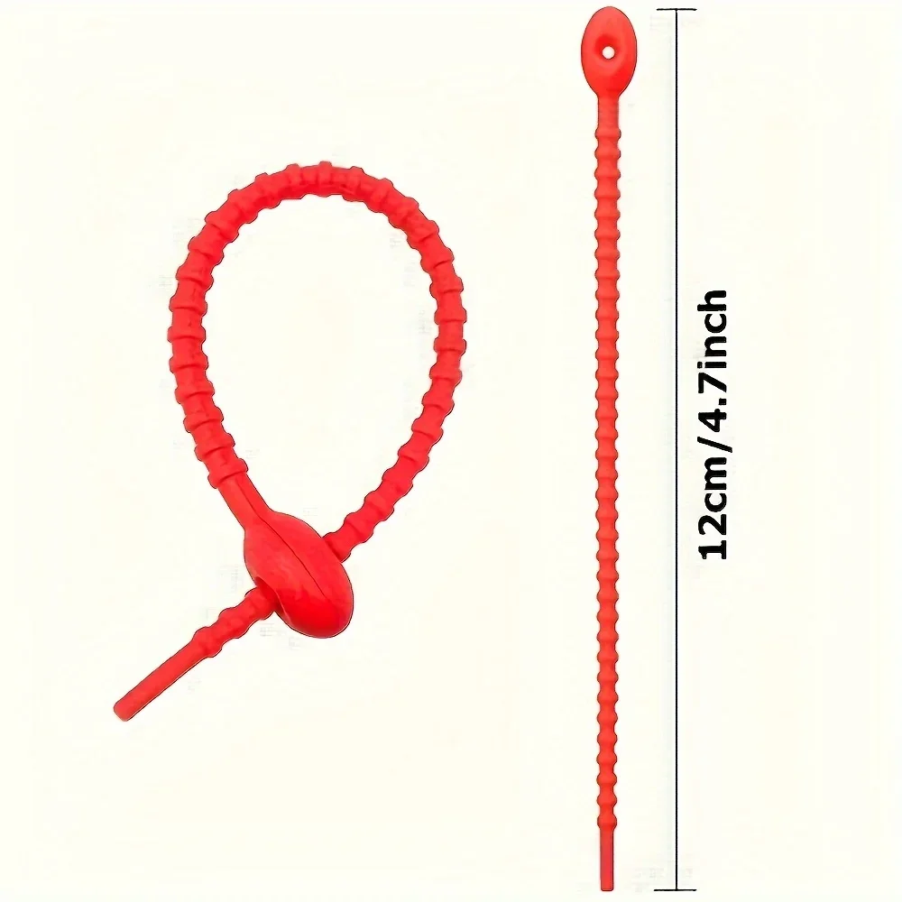 10pcs Silicone Cable Ties - Re - Cable Lock Flexible recensione e prezzo