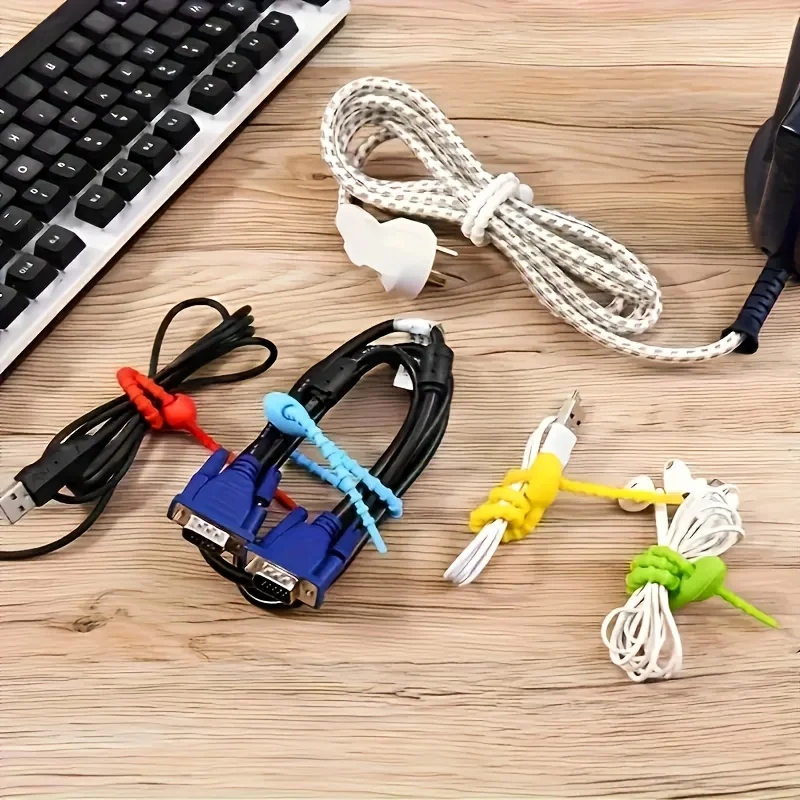 10pcs Silicone Cable Ties - Re - Cable Lock Flexible recensione e prezzo