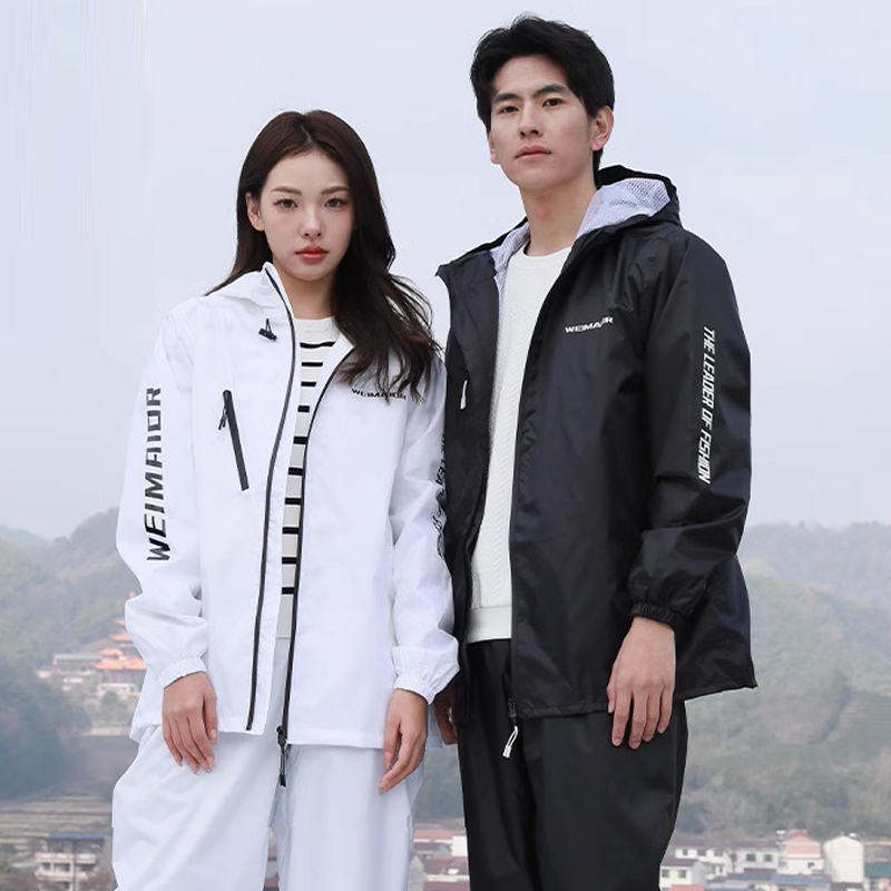 Thin Raincoat Set Summer Water - Cycling Rain Jacket Commute recensione e prezzo
