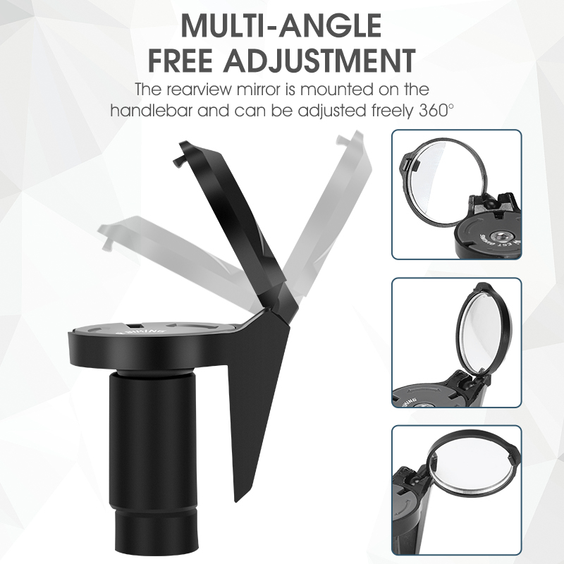 WEST BIKING HD Bike Rearview M - Mirror Handlebar Convex recensione e prezzo