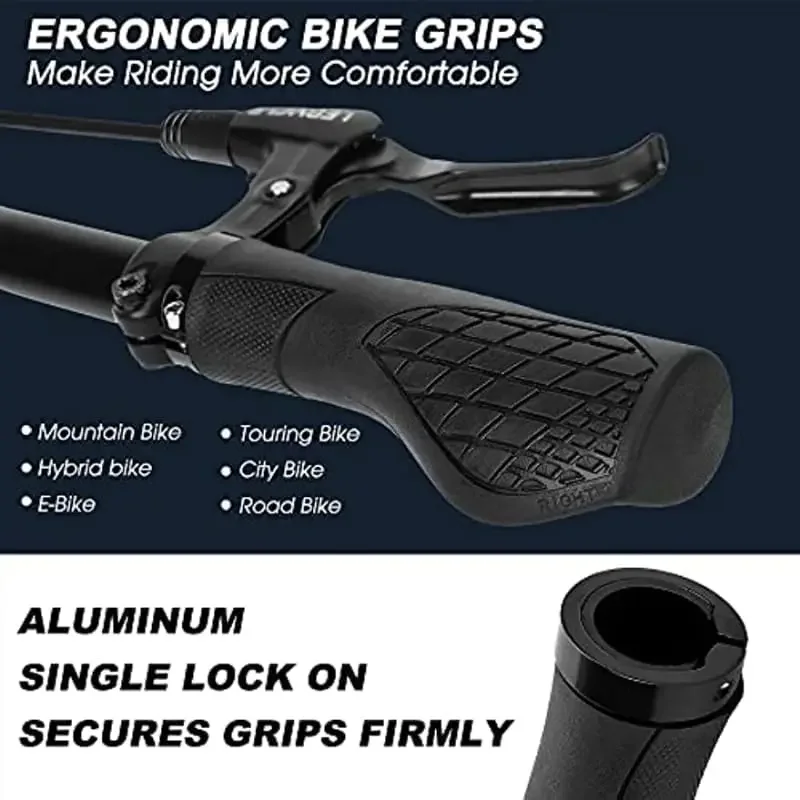 Alloy and Rubber Bike Grips -  - Commuting On Mountain Bike recensione e prezzo