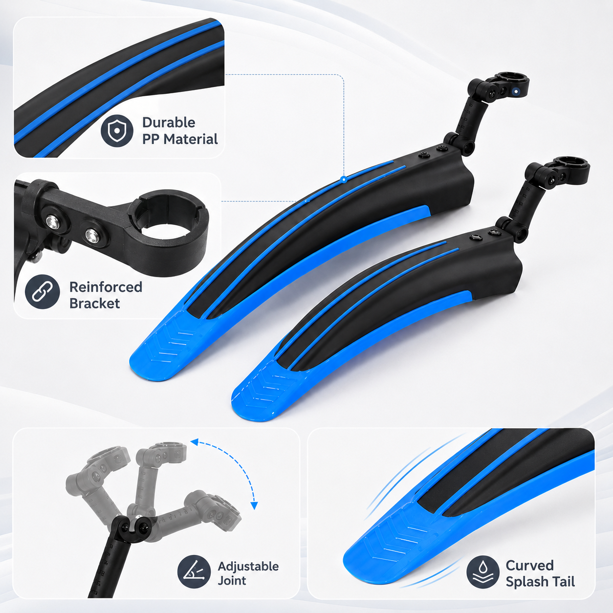 PINMOAP 2PCS Bicycle Mudguard  - Cycling Commute In Rain recensione e prezzo