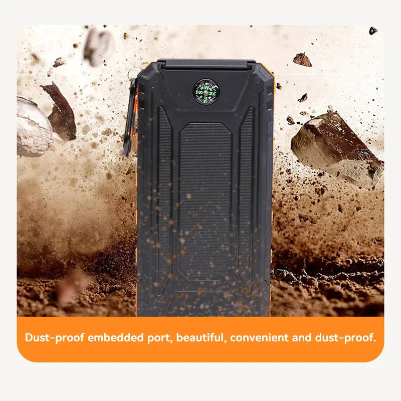200000mAh Solar Power Bank Por - Usb Charger Dynamo recensione e prezzo