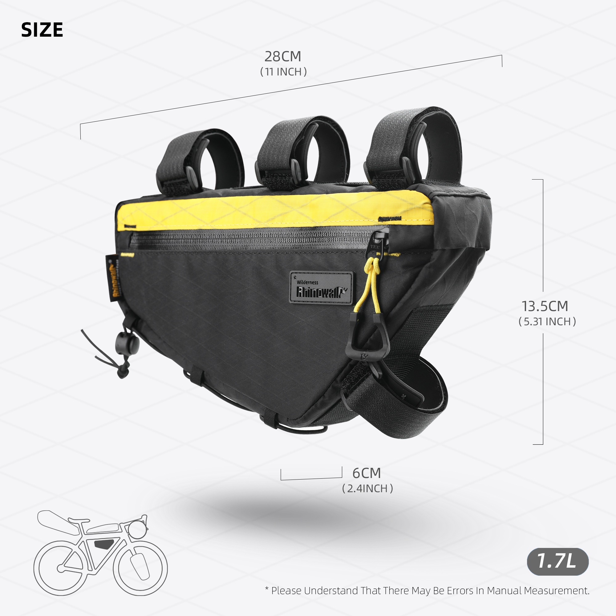 Rhinowalk Bicycle Triangle Bag - Cycling Journey recensione e prezzo