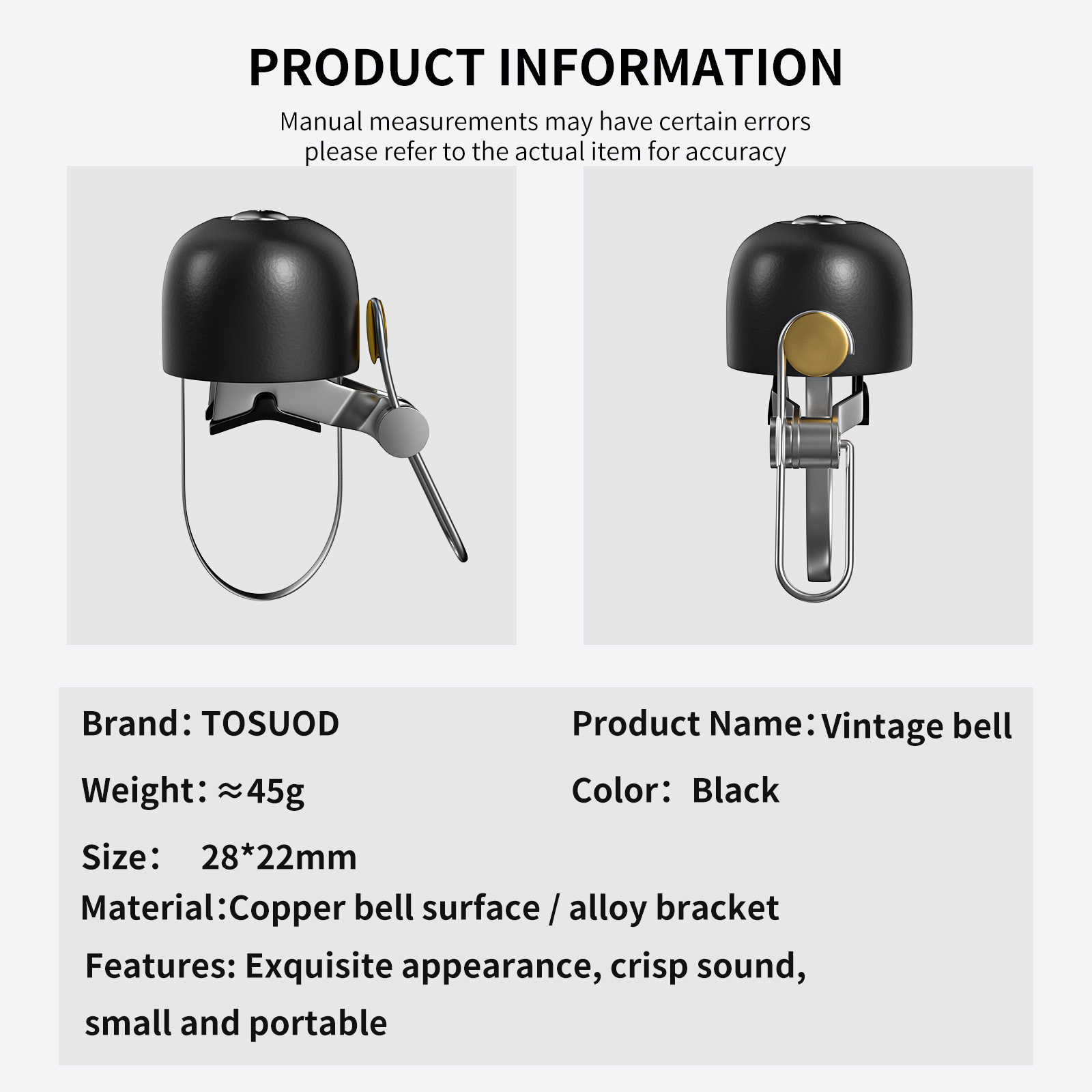 Bicycle Bell Retro Classical C - Bell Handlebar Ring recensione e prezzo