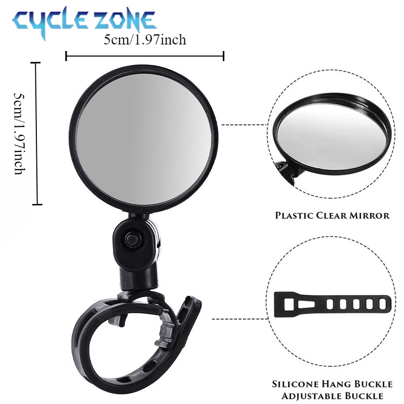 2PCS Bicycle Rearview Mirror 3 - Cycling Zones recensione e prezzo