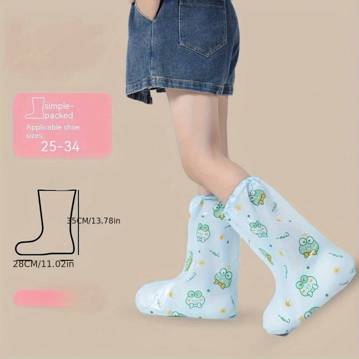 10pc Frog Cartoon Shoe Covers  - Cycling Commute Shoes recensione e prezzo