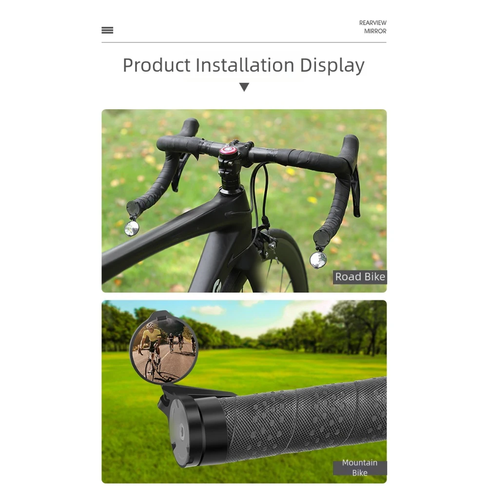 Bicycle Handlebar End Rearview - Mirror Handlebar Convex recensione e prezzo