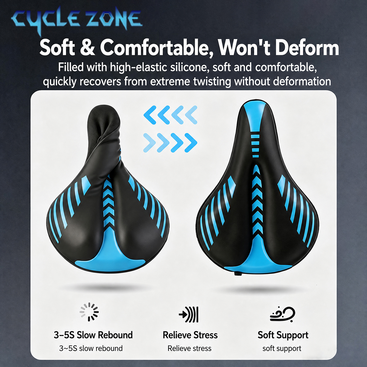 Thickened Silicone Bicycle Sad - Cycling Zones recensione e prezzo