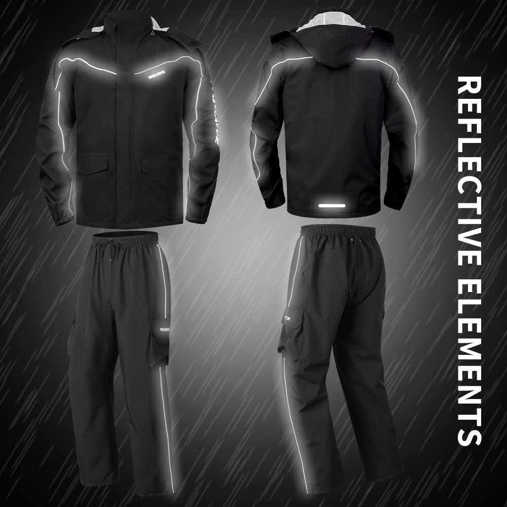 WOSAWE Waterproof Motorcycle R - Cycling Rain Jacket Commute recensione e prezzo