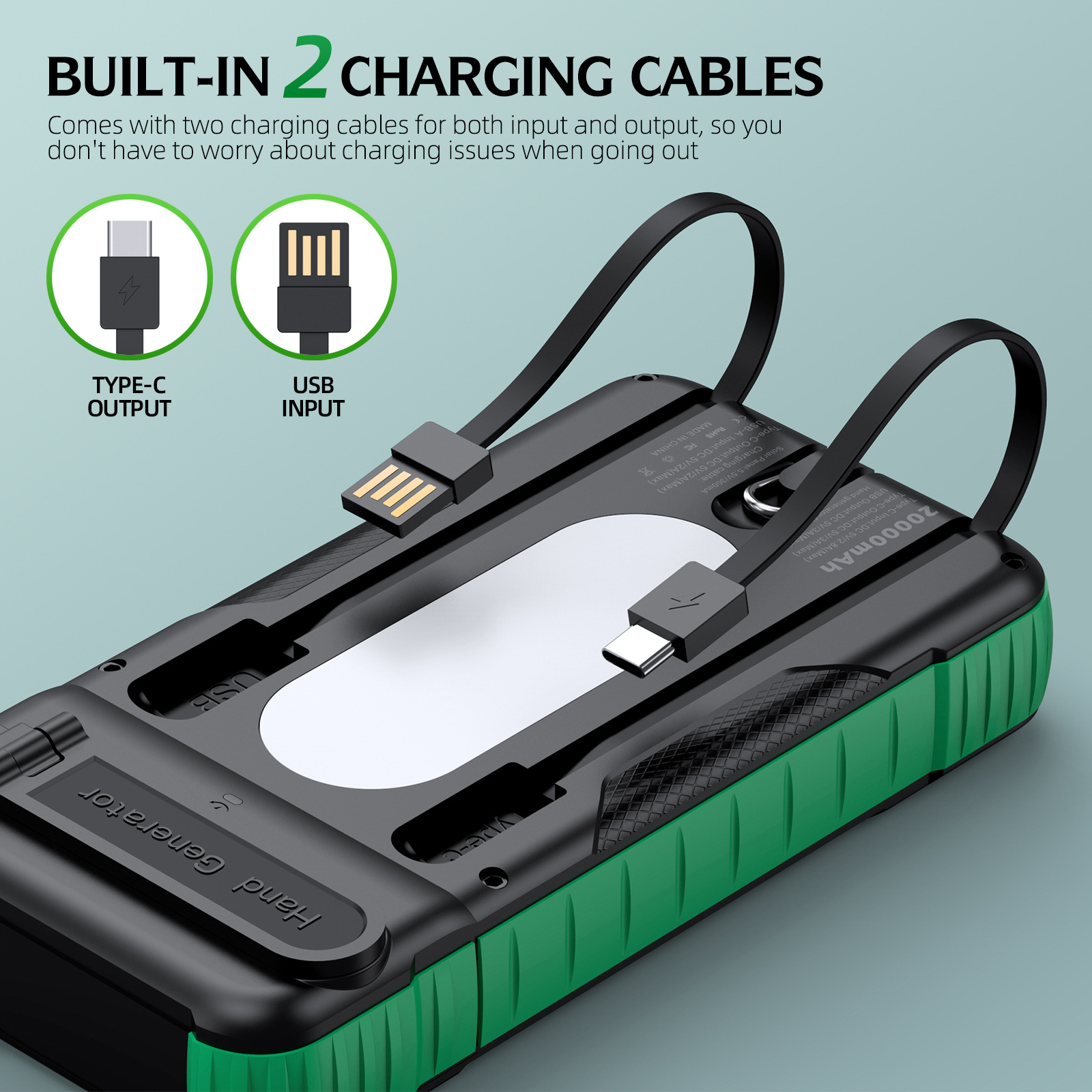 Hand Crank Solar Power Bank Ou - Usb Charger Dynamo recensione e prezzo