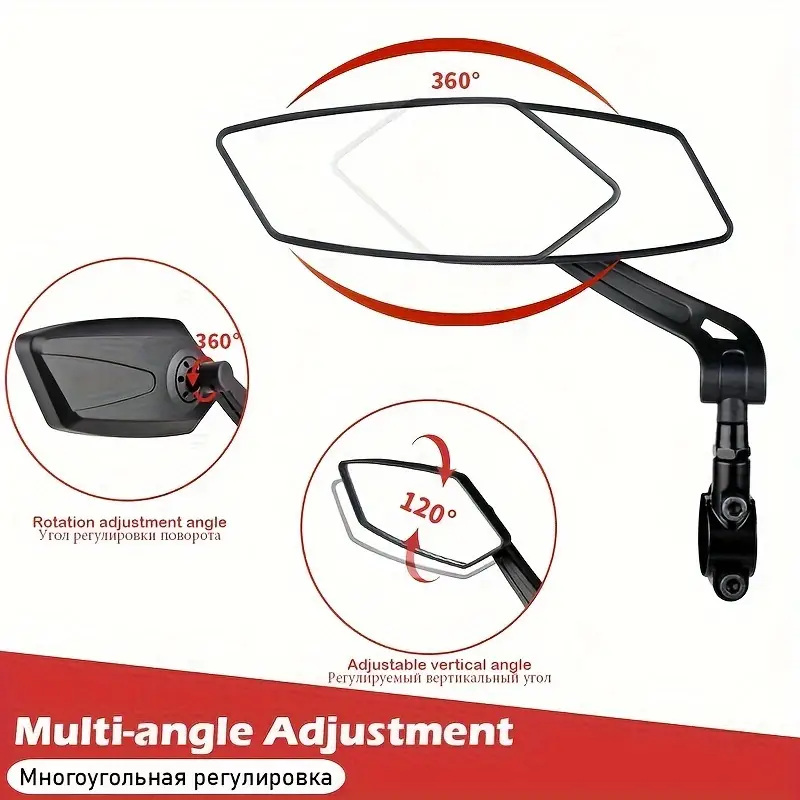 2pcs Motorcycle Handlebar Mirr - Mirror Handlebar Convex recensione e prezzo