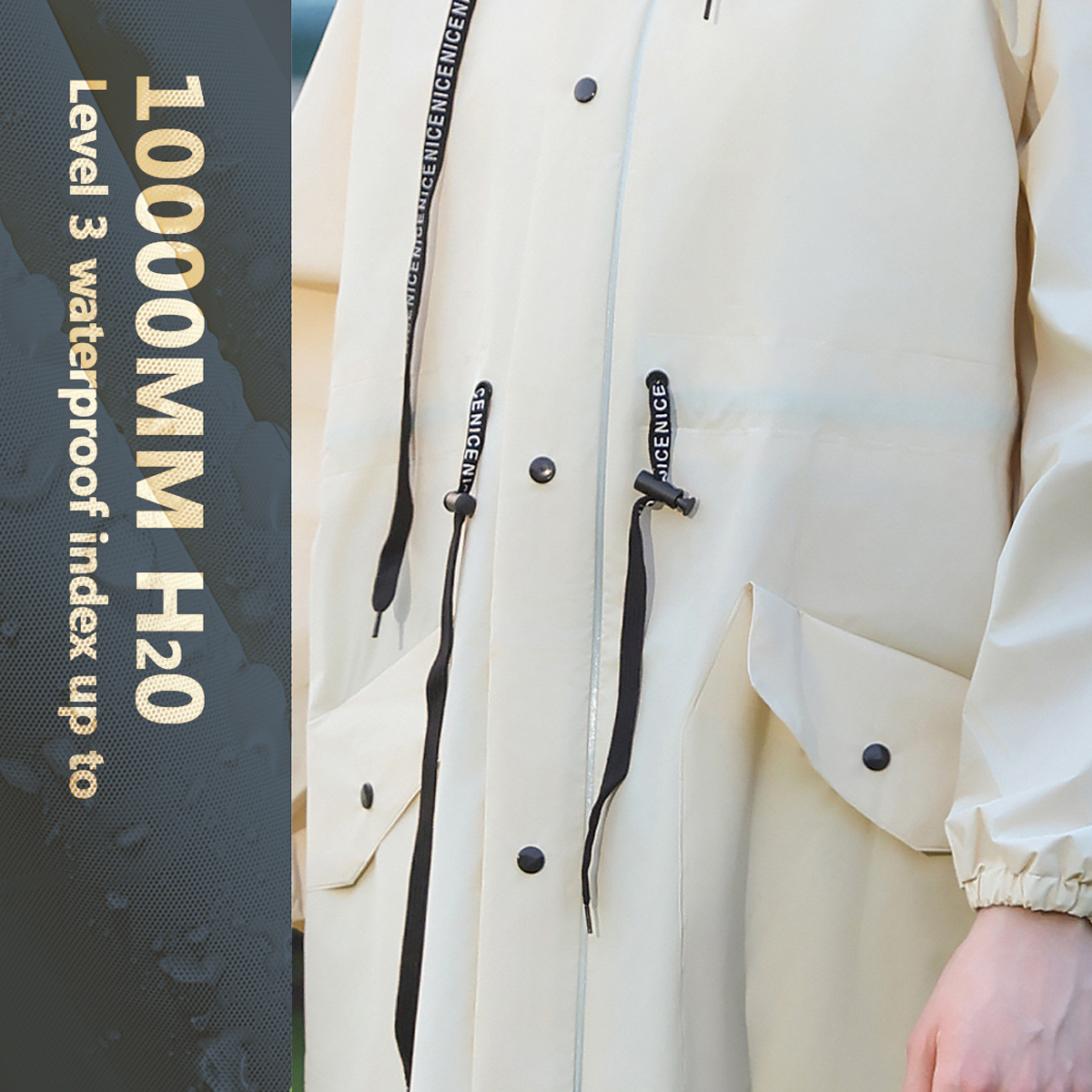 Women Long Waterproof Rain Jac - Cycling Rain Jacket Commute recensione e prezzo