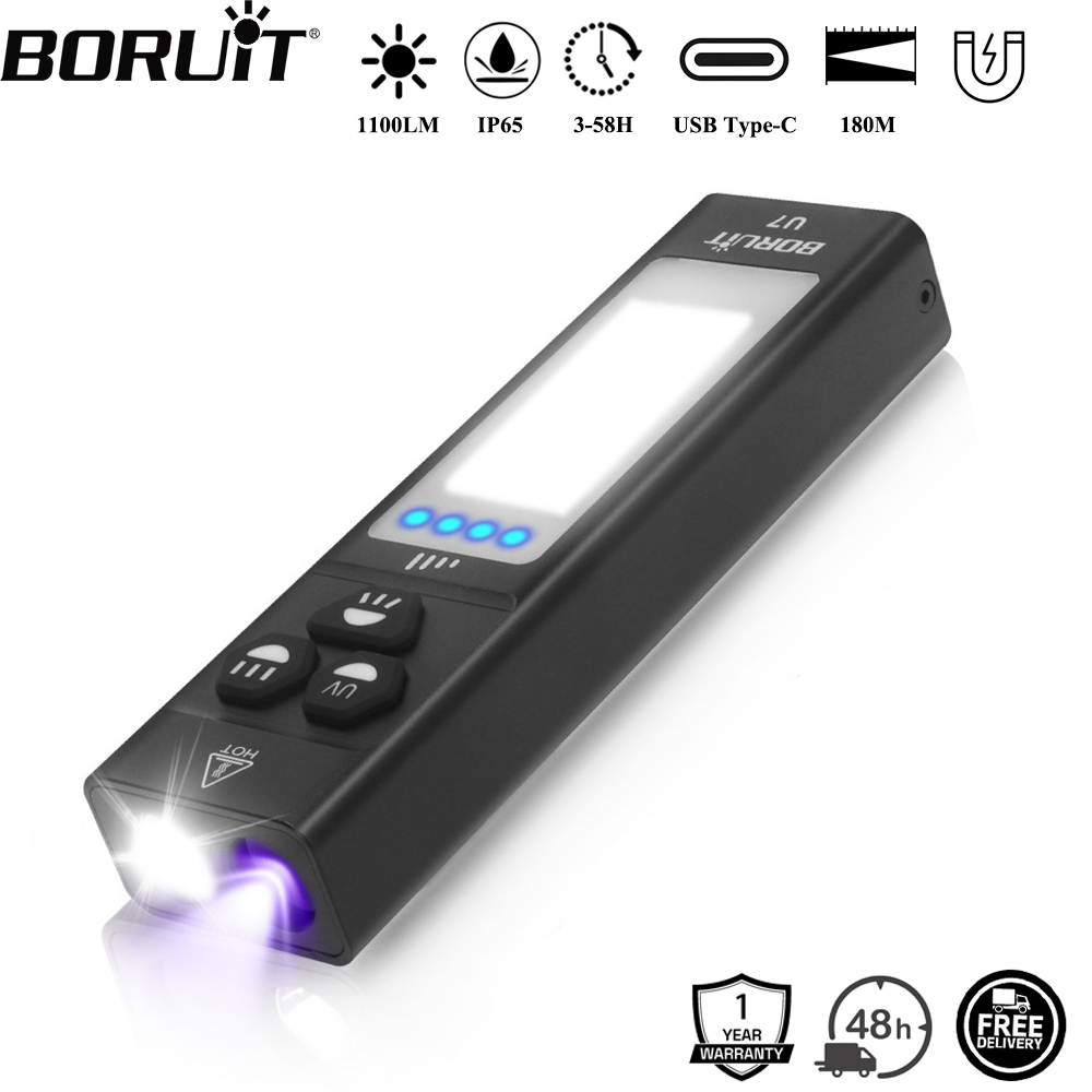 BORUiT U7 UV LED EDC Flashligh - Cycling To Work recensione e prezzo