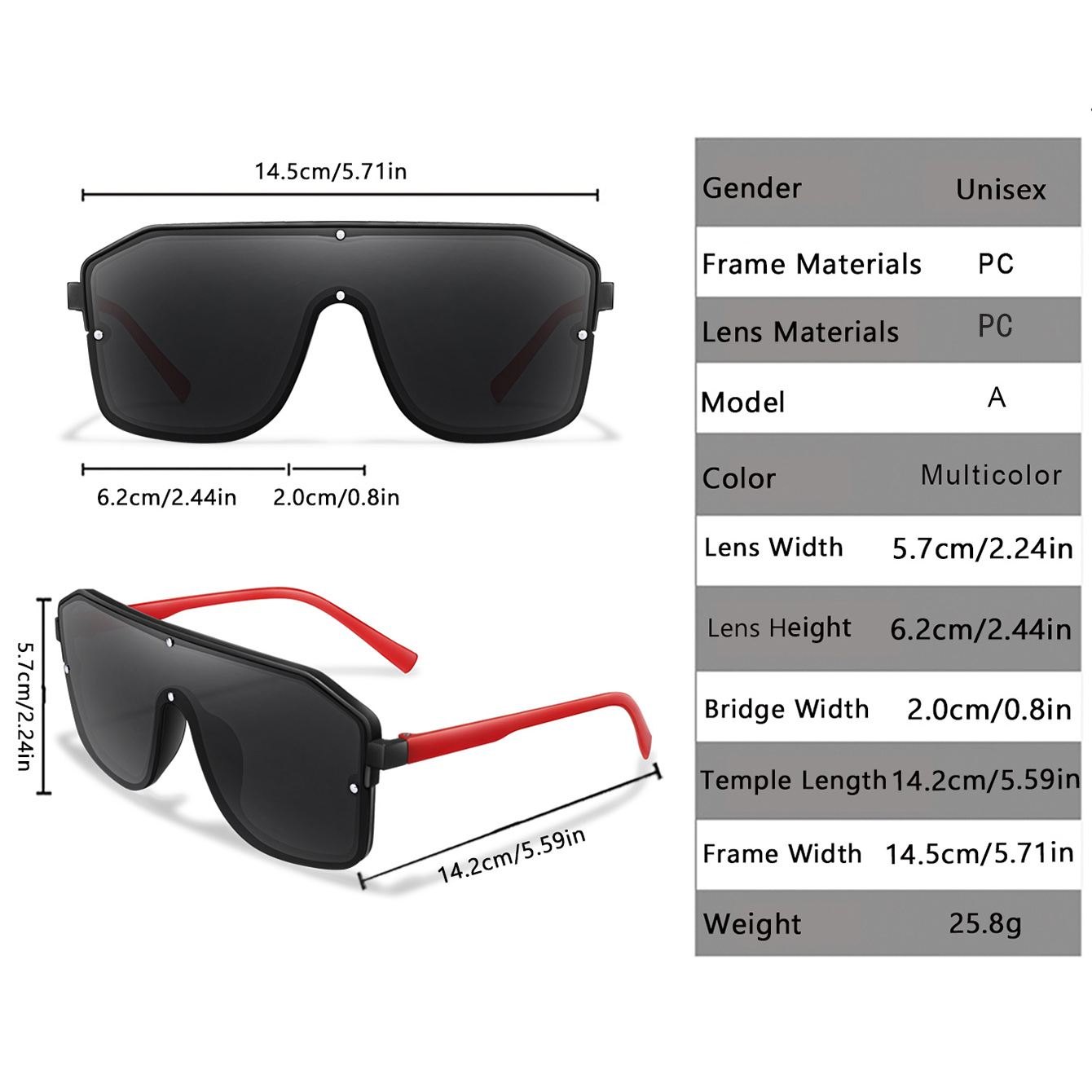 New Brand Square Big Frame Sun - Cycling Zones recensione e prezzo