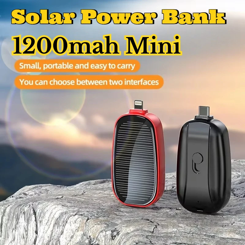 1200mAh Solar Mini Power Bank  - Usb Charger Dynamo recensione e prezzo