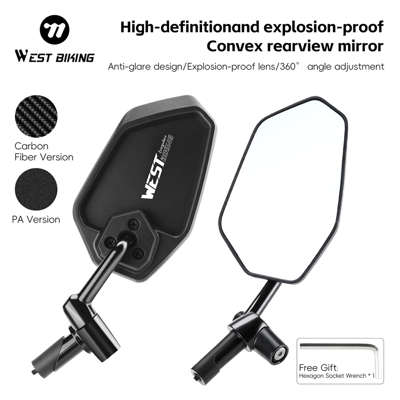 WEST BIKING HD Anti-glare Conv - Mirror Handlebar Convex recensione e prezzo