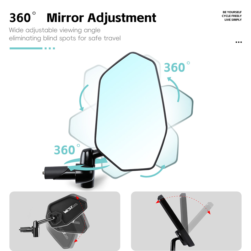 WEST BIKING HD Anti-glare Conv - Mirror Handlebar Convex recensione e prezzo