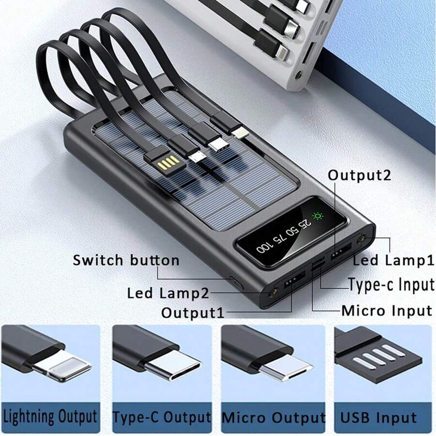 10000mAh Portable Solar Power  - Usb Charger Dynamo recensione e prezzo