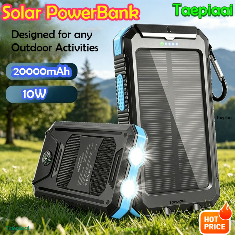 20000mAh  Solar Power Bank Por - Usb Charger Dynamo recensione e prezzo