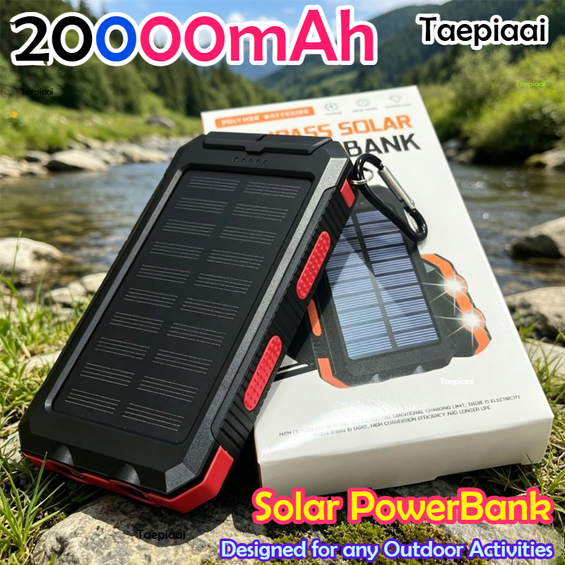 20000mAh  Solar Power Bank Por - Usb Charger Dynamo recensione e prezzo
