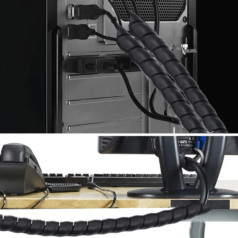 Spiral Cable Wire Wrap Cable W - Cable Lock Flexible recensione e prezzo