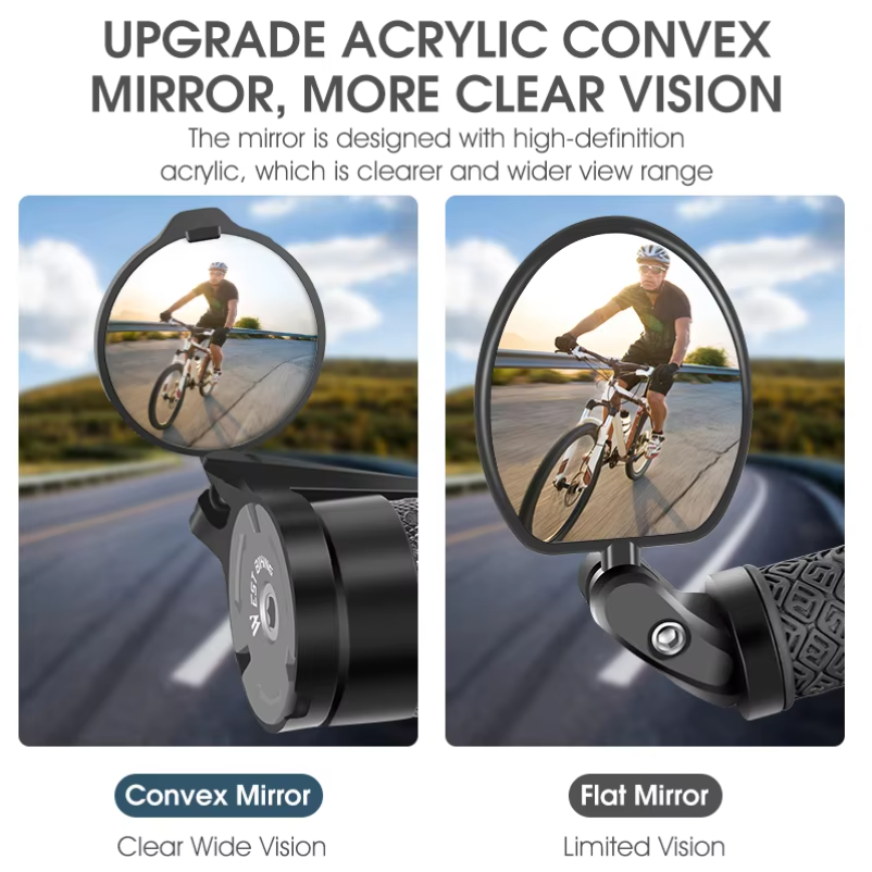 WEST BIKING Bike Rearview Mirr - Mirror Handlebar Convex recensione e prezzo