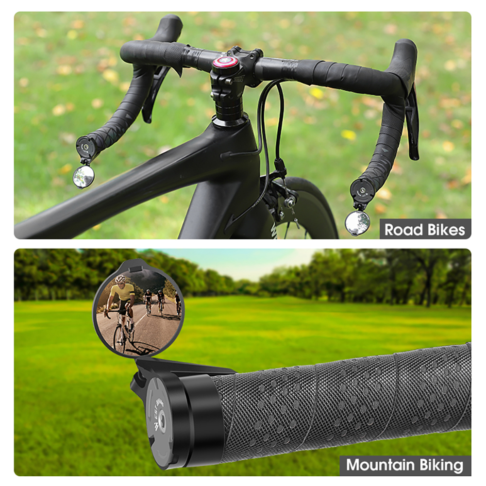 2 Pcs Bar End Bike Mirror 360  - Mirror Handlebar Convex recensione e prezzo