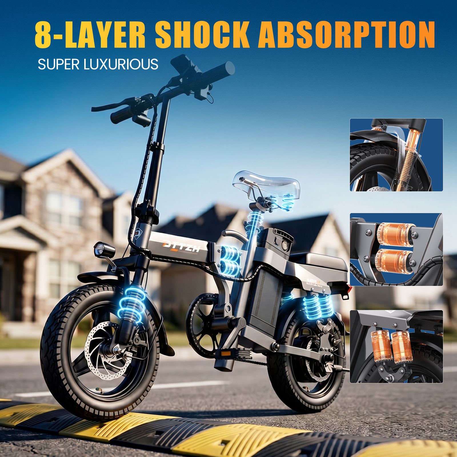 DTTZH A12S Foldable Electric B - Commuter Biking recensione e prezzo