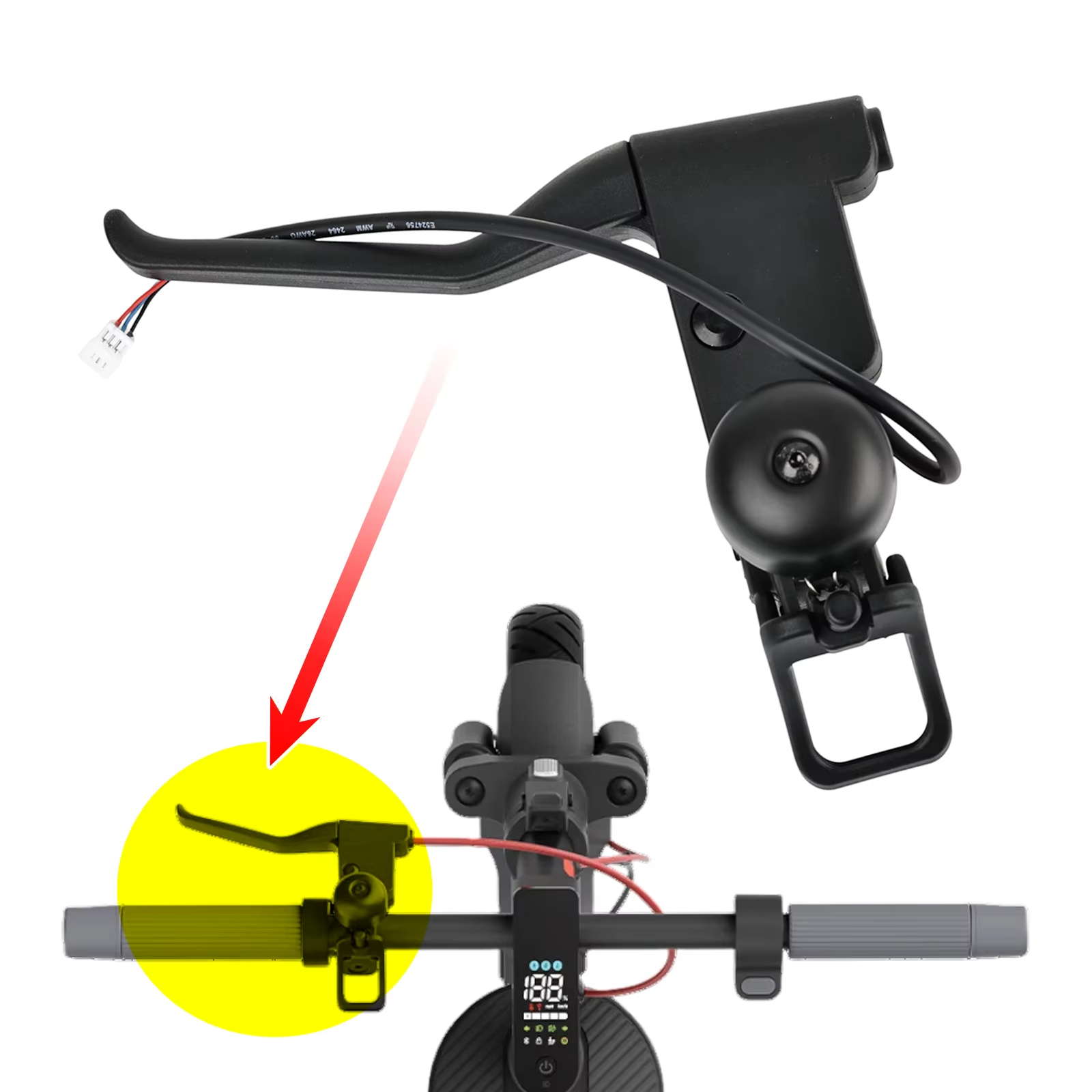 Brake Lever For Xiaomi 5 / 5 M - Bell Handlebar Ring recensione e prezzo