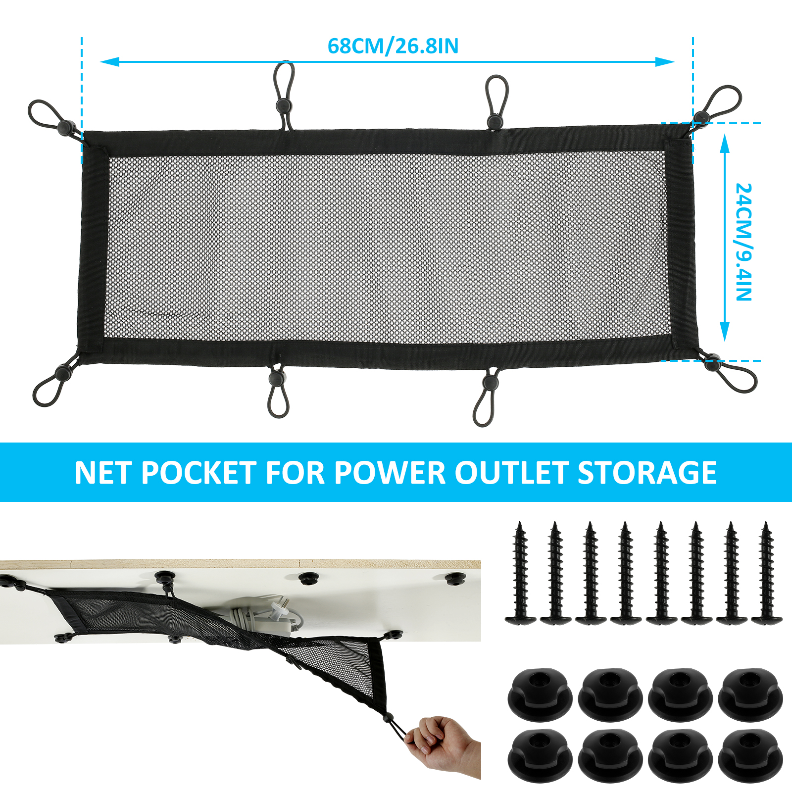 Cable Management Net Large Cap - Cable Lock Flexible recensione e prezzo
