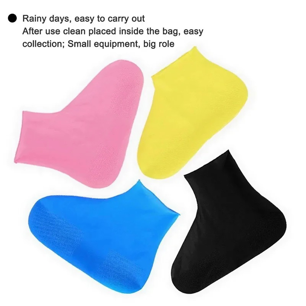 1 Pair Reusable Rubber Rain Bo - Cycling Commute In Rain recensione e prezzo