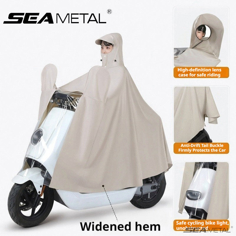 SEAMETAL Motorcycle Raincoat E - Cycling Rain Jacket Commute recensione e prezzo