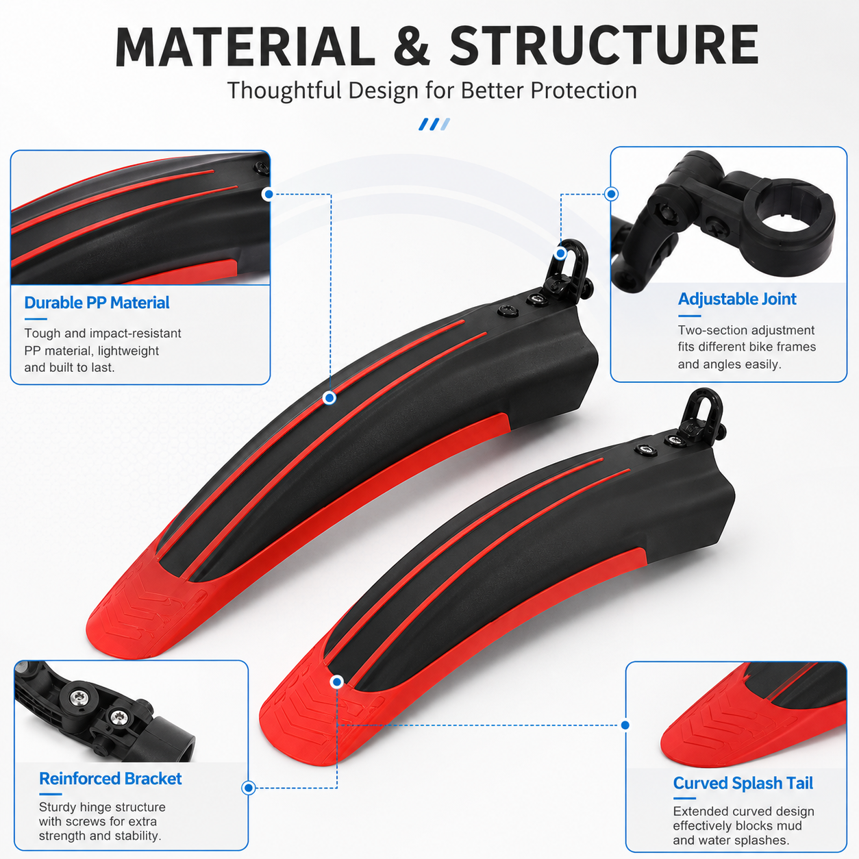 PINMOAP Mtb Road Bike Fender B - Cycling Commute In Rain recensione e prezzo