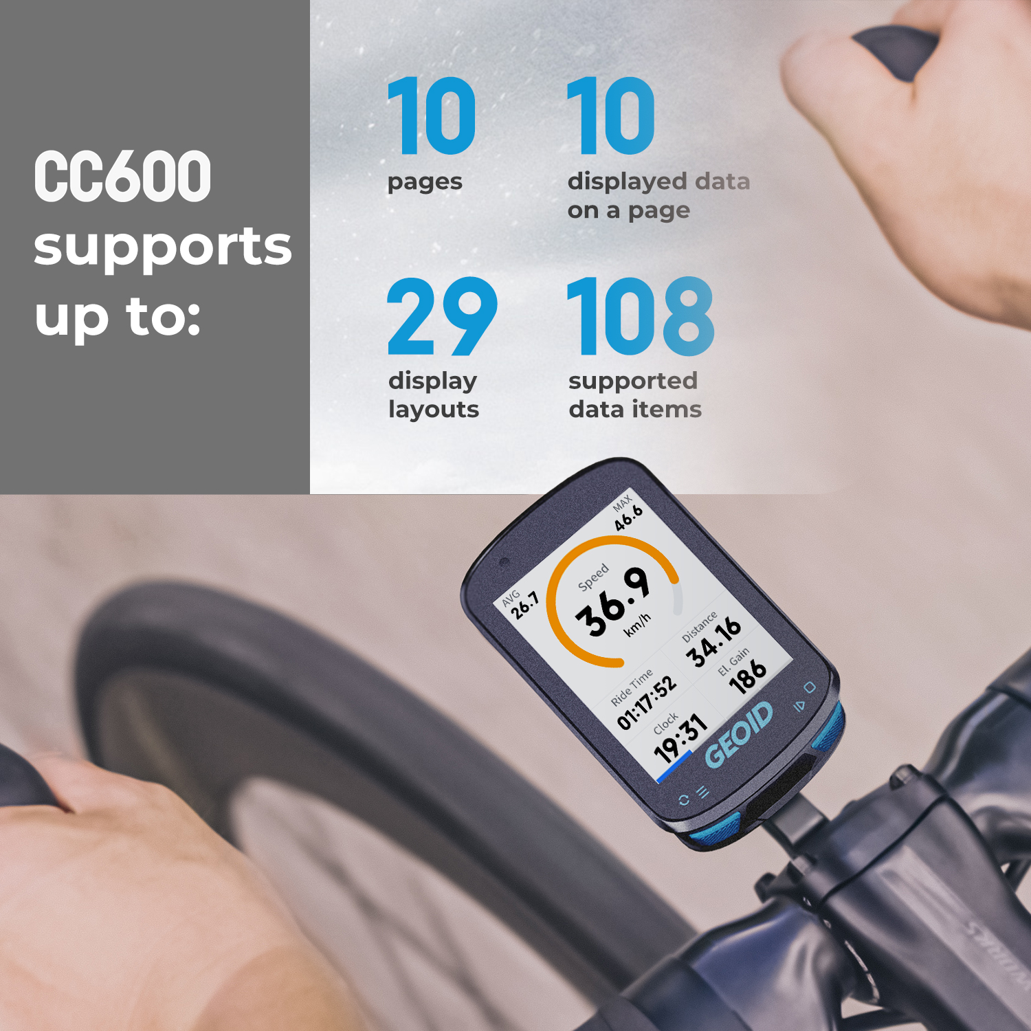 Geoid CC600 Bike Computer Colo - Cycling Commute recensione e prezzo