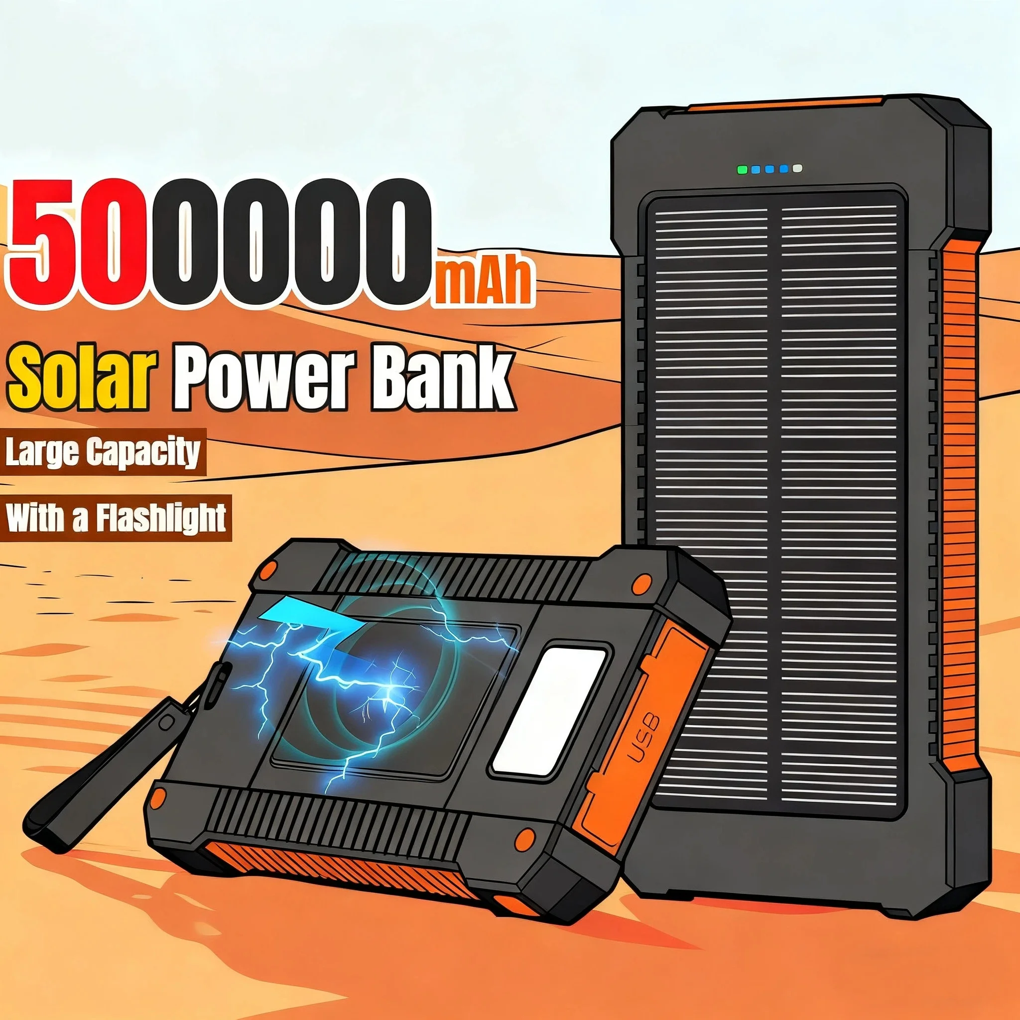 500000mAh Waterproof Outdoor S - Usb Charger Dynamo recensione e prezzo