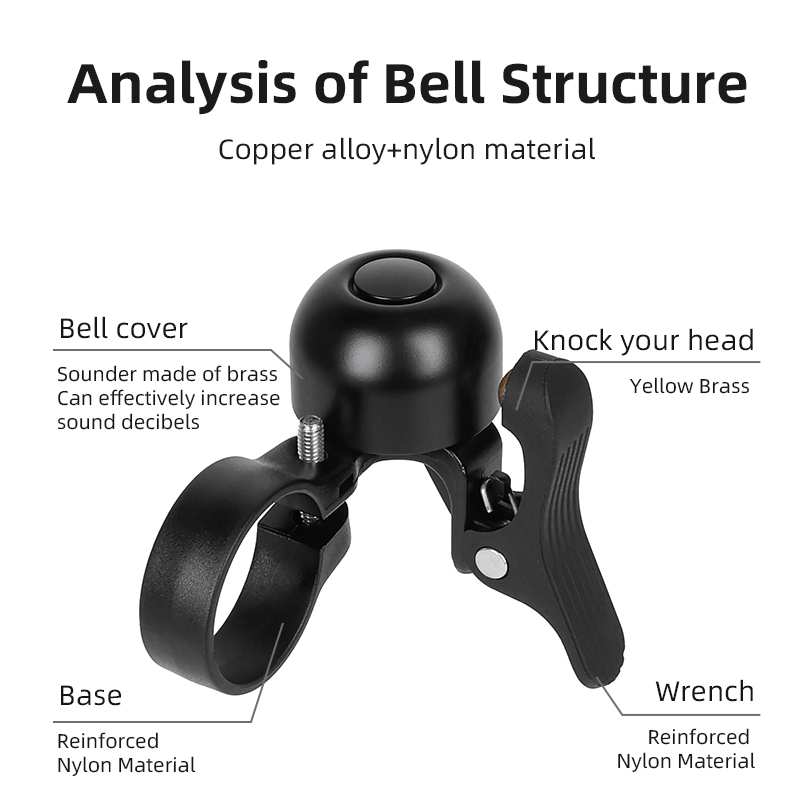 ESLNF Bicycle Bell for Road Bi - Bell Handlebar Ring recensione e prezzo