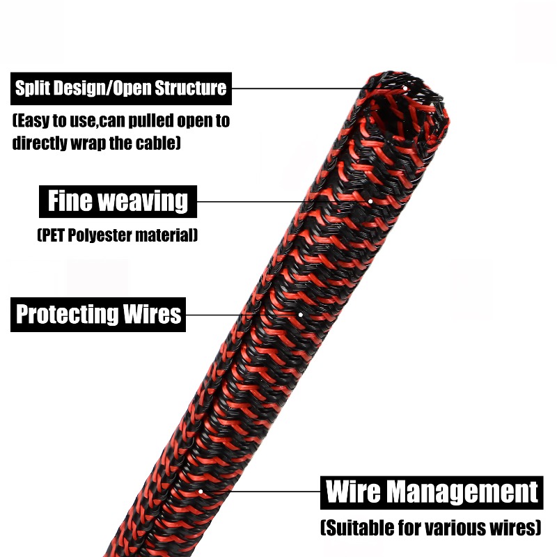 3/5/10m PET Cable Sleeve Self- - Cable Lock Flexible recensione e prezzo