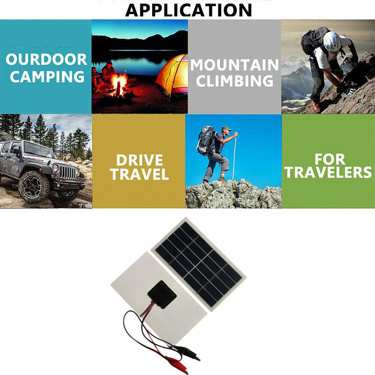 Wholesale Mini Solar Panel 5V  - Usb Charger Dynamo recensione e prezzo
