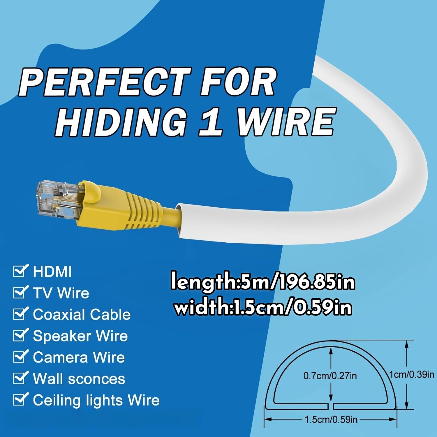 1PC 1/3/5m Flexible floor cabl - Cable Lock Flexible recensione e prezzo