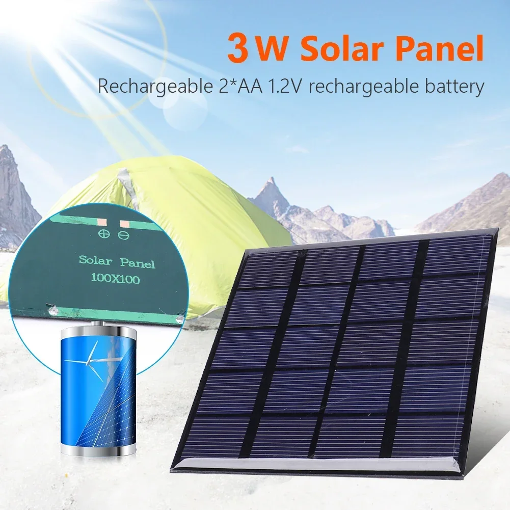 Solar Panel 3W 5V Solar Board  - Usb Charger Dynamo recensione e prezzo