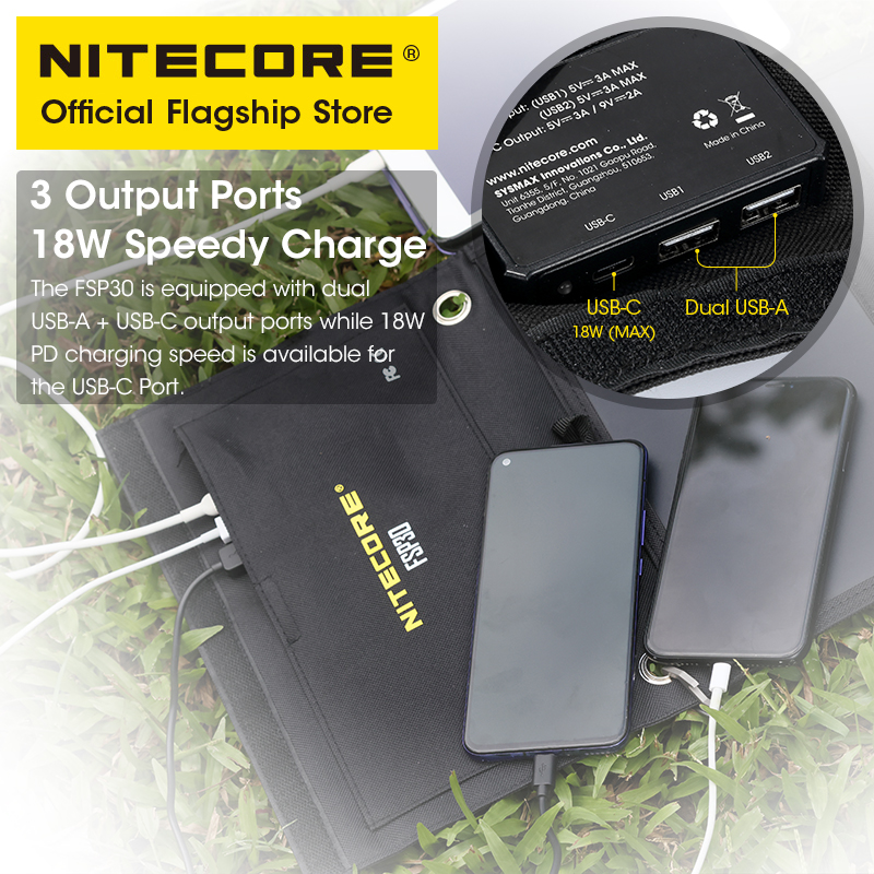 NITECORE FSP30 30W Portable So - Usb Charger Dynamo recensione e prezzo
