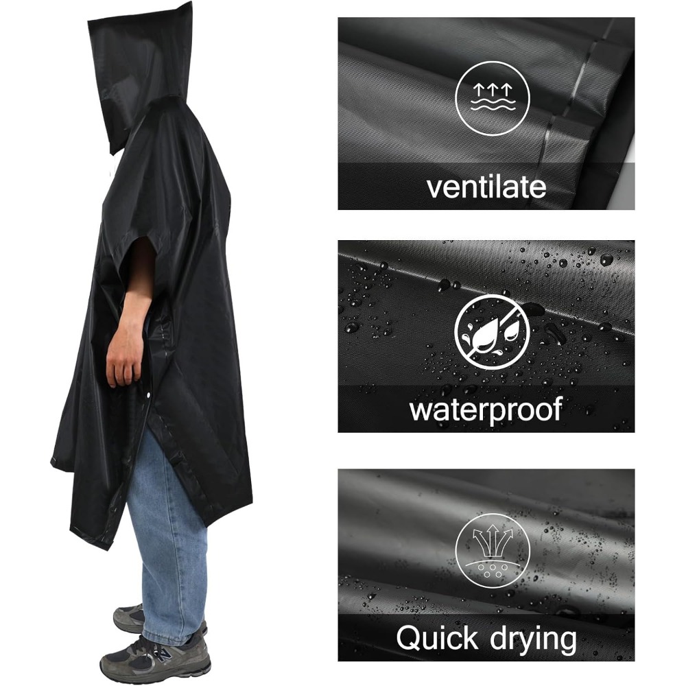 Waterproof Rain Poncho Lightwe - Cycling Rain Jacket Commute recensione e prezzo