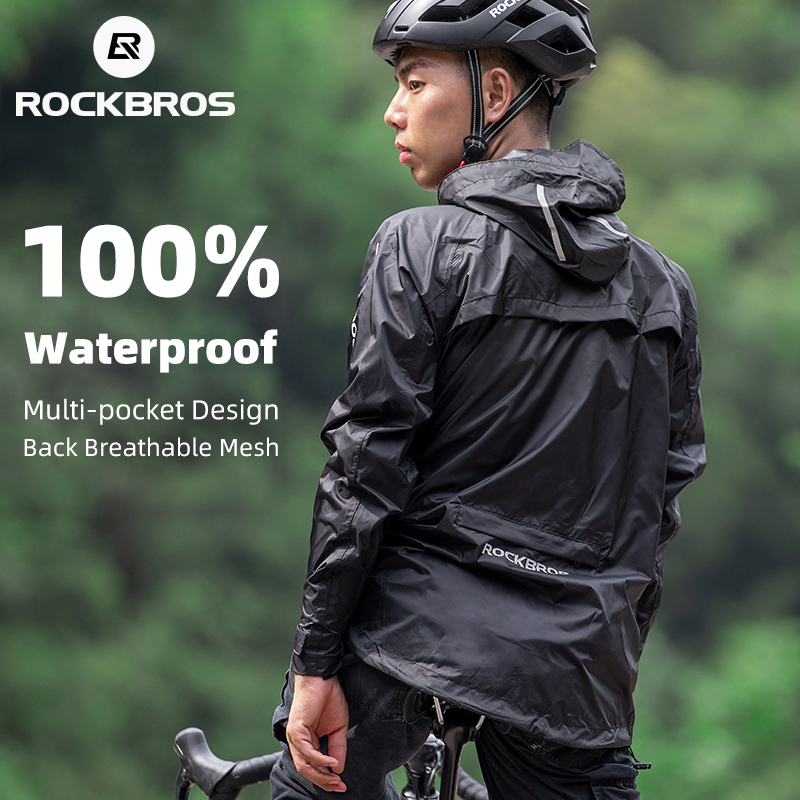 ROCKBROS Waterproof Cycling Ra - Cycling Rain Jacket Commute recensione e prezzo