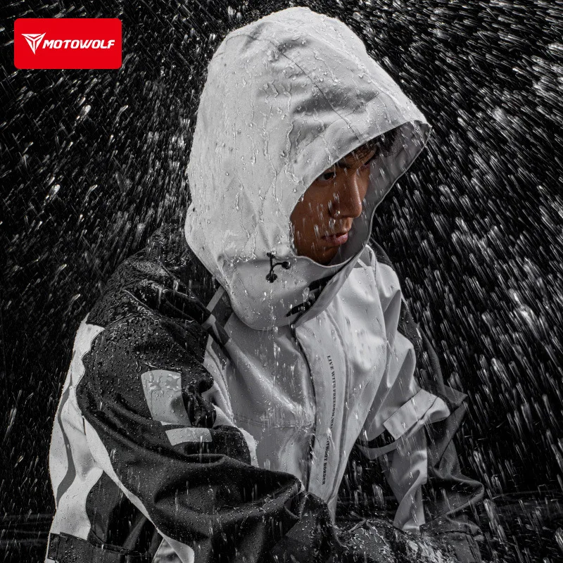 Motowolf Reflective Motorcycle - Cycling Rain Jacket Commute recensione e prezzo
