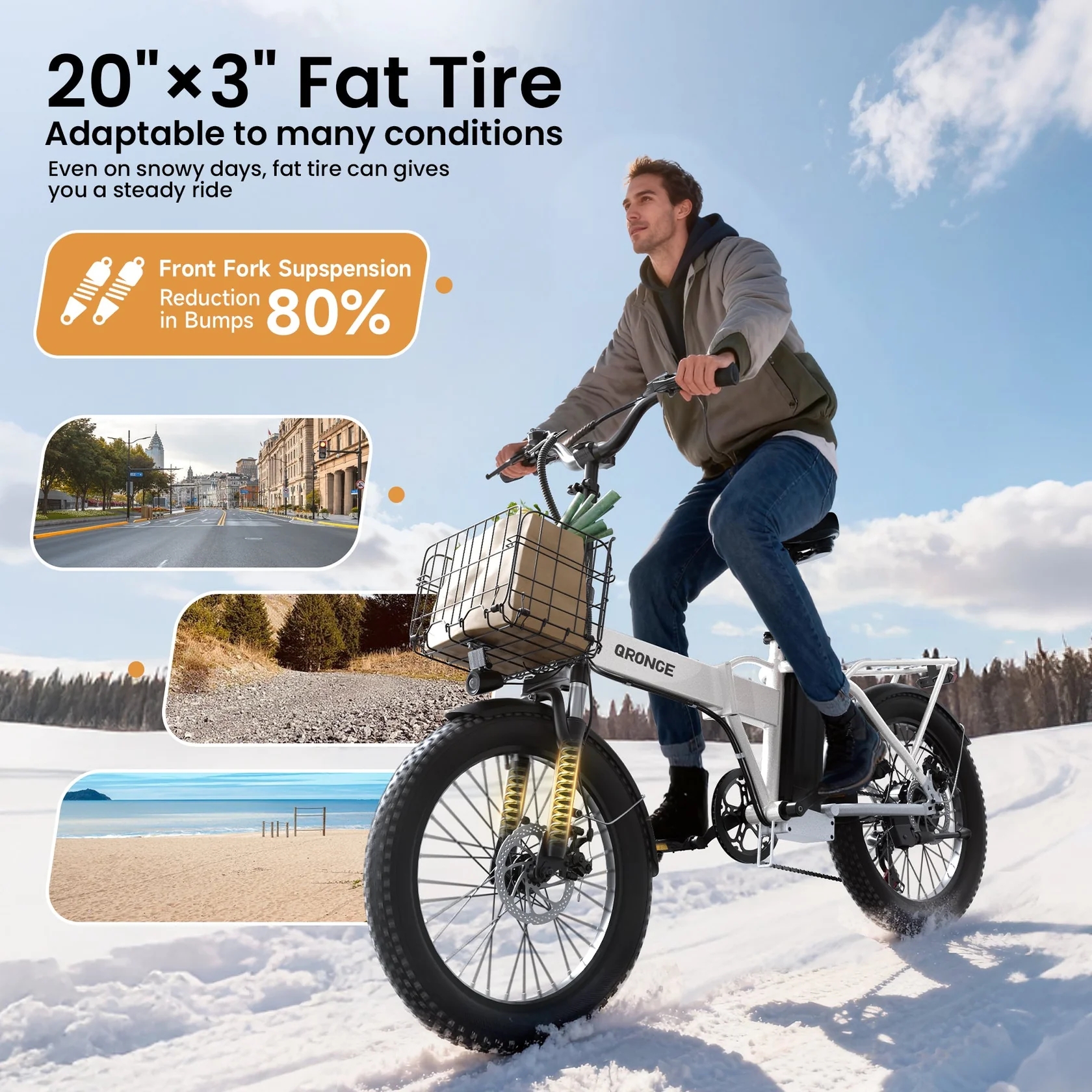 QRONGE Waterfall Folding Elect - Commuter Biking recensione e prezzo